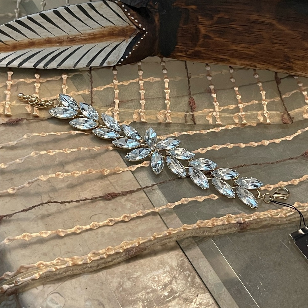 Crystal Marquis cut bracelet